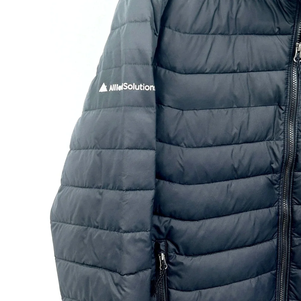 Columbia Powder Lite Puffer Jacket Mens L Omni Thermal Ski Snow‎ Black Large NWT